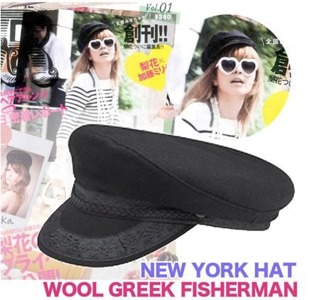 画像: 【NEWYORK HAT】GREEK FISHERMAN キャスケット（梨花新聞）限定20個新入荷アップしました。