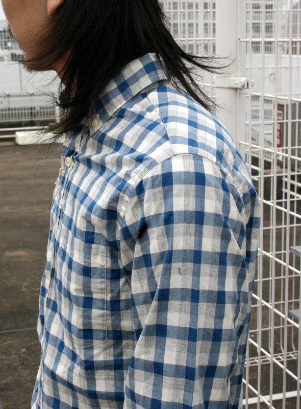 画像: 【J.CREW】ボタンダウンチェックシャツ#1 L.GRY/BLUE