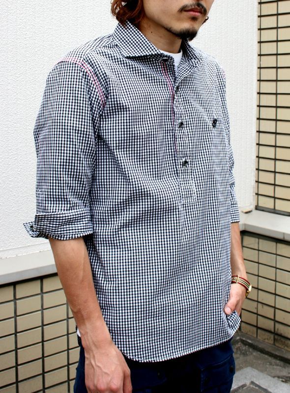 画像: 【narifuri】 ギンガムプルオーバーシャツ （NF530）