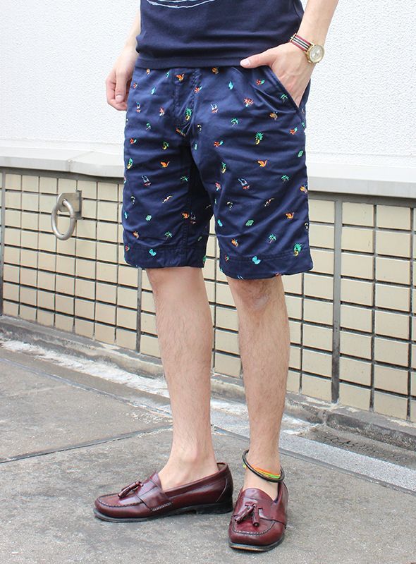 画像: 【narifuri】Tropical embroidery shorts　南国刺繍ショーツ (NF657)