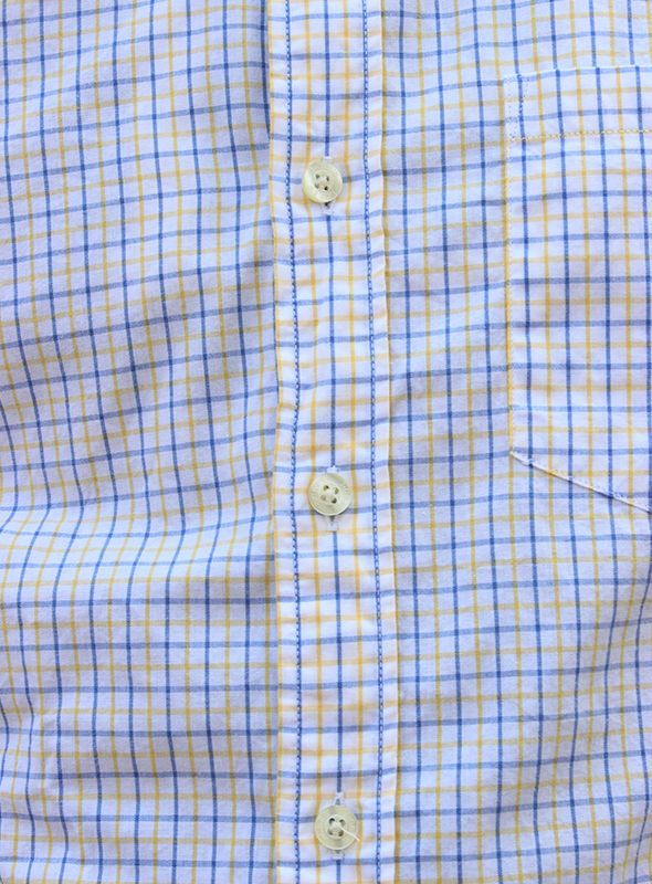 画像: 【J.CREW】Miniature Check Shirt WHT/YLW/BLU