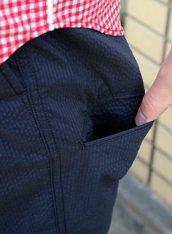 画像: 【narifuri】ナリフリ Seersucker tuck pants シアサッカータックパンツ(NF752)