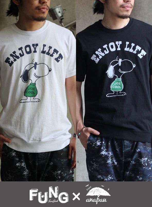 画像1: 【anapau】SNOOPY Enjoy Life T-Shirts  (1)