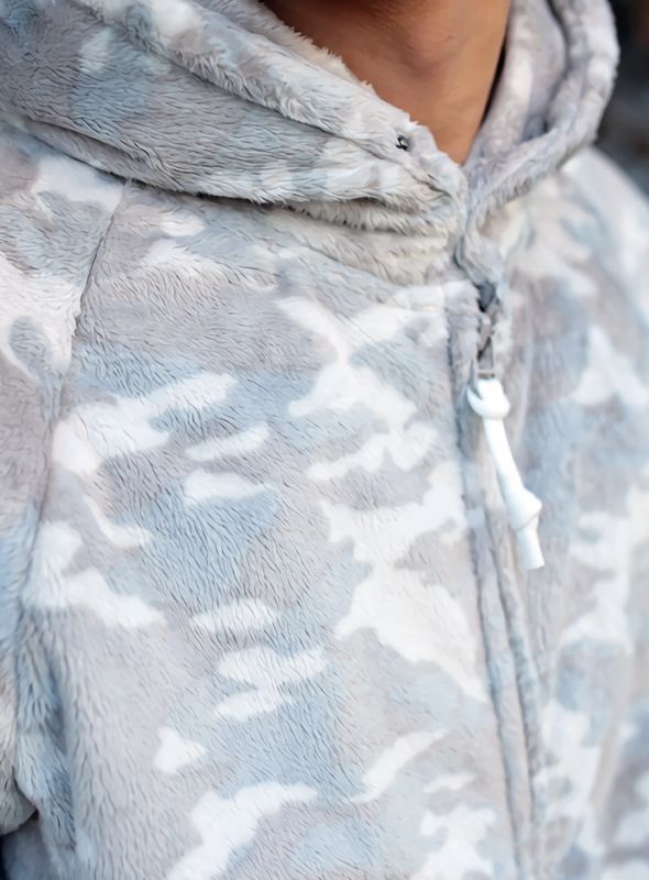 画像: 【narifuri】ナリフリ Camouflage boa zip parka（NF853）