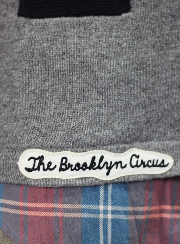 画像: 【The Brooklyn Circus】 ブルックリンサーカス "Classic Knit Cardigan" GRAY/NAVY
