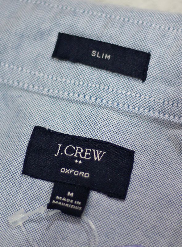 画像: 【J.CREW】ジェイクルー SLIM FITウォッシュドオックスフォードシャツ　ドッグ刺繍