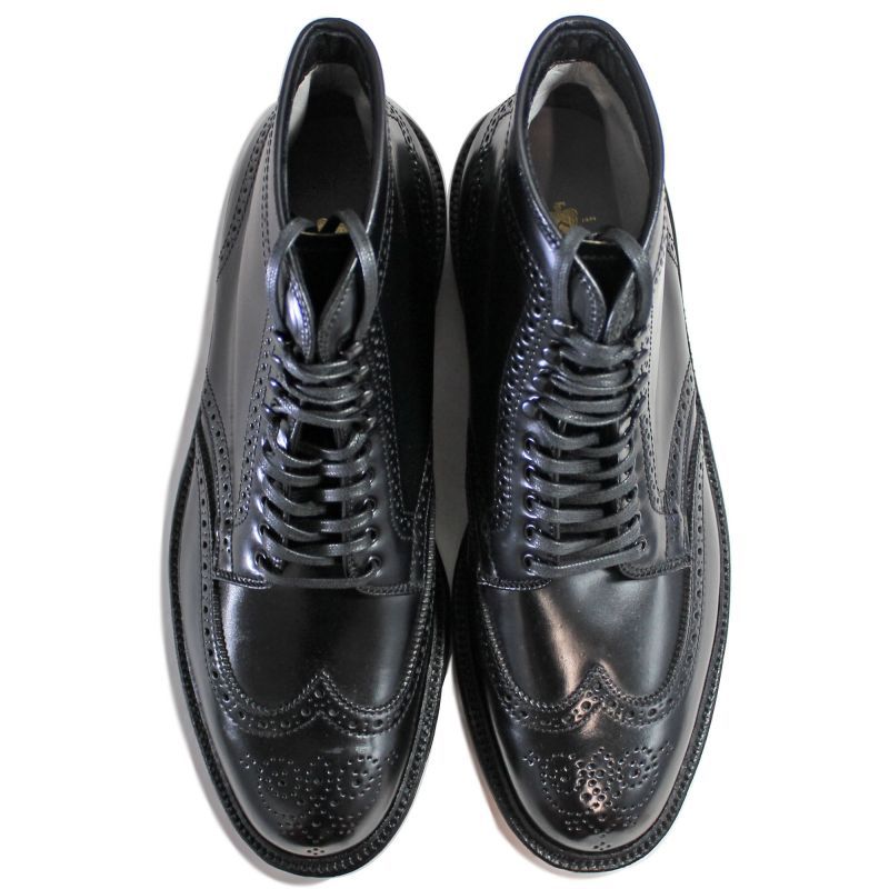 画像: 【Alden】 オールデン 4465H  CORDOVAN WING TIP BOOTS BLK