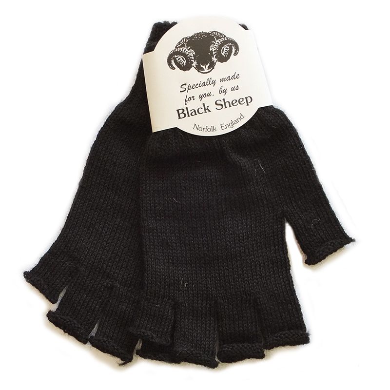 画像2: 【BLACK SHEEP】 フィンガーレスニットグローブ#3　手袋  4カラー (2)