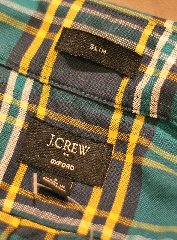 画像: 【J.CREW】 ジェイクルー OX FORD B.D CHECK SHIRT BLUE/YELLOW