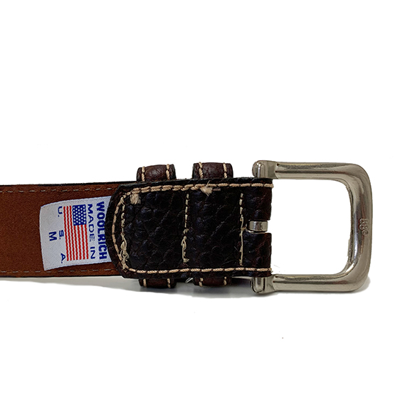 画像: WOOLRICH WOOLEN MILLS ウールリッチウーレンミルズ RANDALL LEATHER BELT