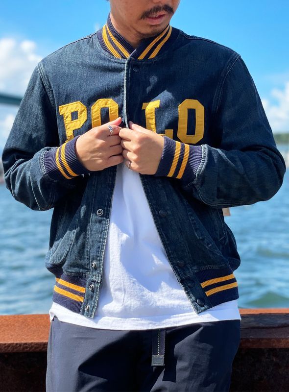 画像: 【POLO RALPH LAUREN】ポロ ラルフローレン DENIM BASEBALL JACKET