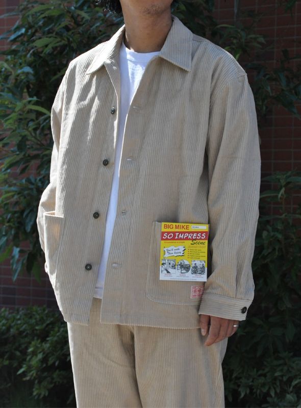 画像: 【BIG MIKE】 ビッグマイク CORDUROY COVERALL JACKET