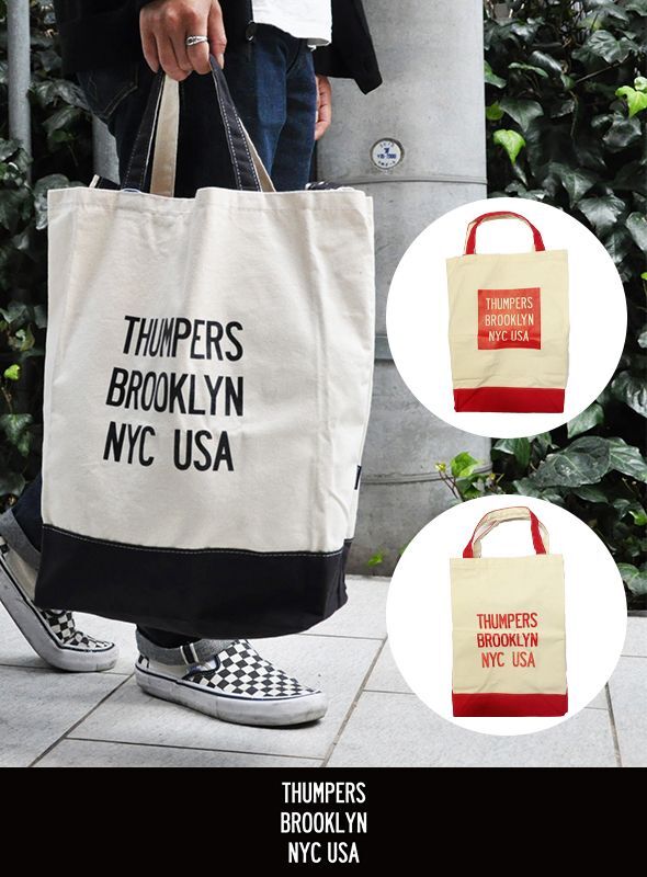 画像1: 【THUMPERS NYC】サンパース LOGO TOTEBAG (1)