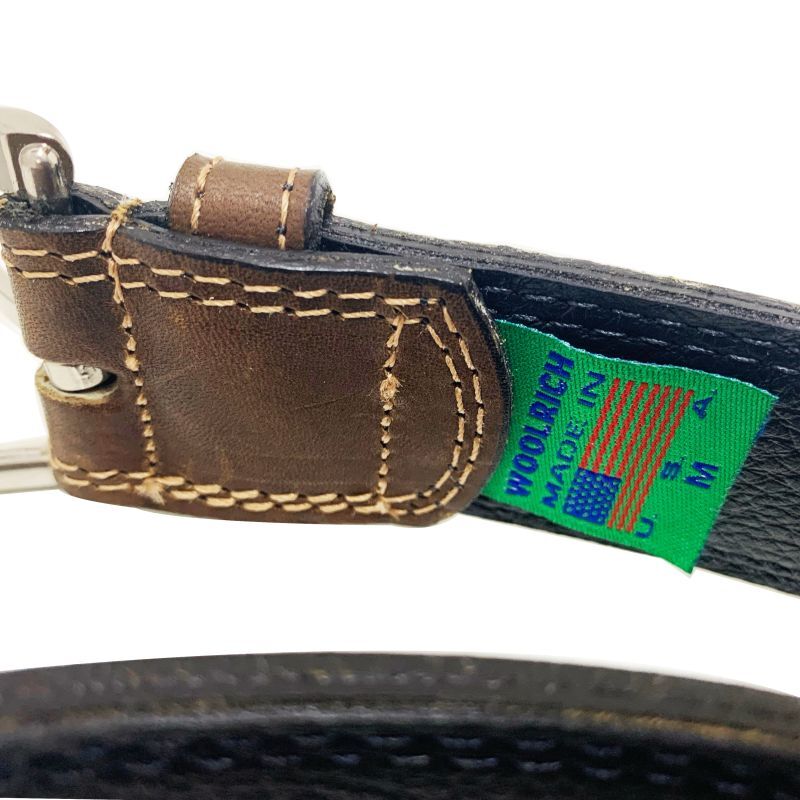 画像: WOOLRICH WOOLEN MILLS ウールリッチウーレンミルズ  LEATHER BELT