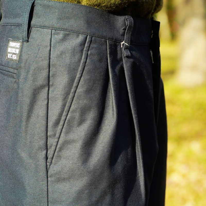 画像: 【THUMPERS NYC】サンパース PLEATED WORK PANTS