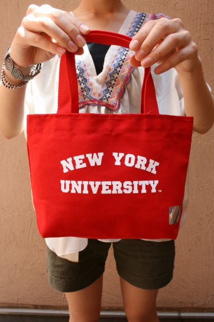 画像: 【NEWYORK UNIVERSITY】カレッジプリントキャンバスランチバッグ