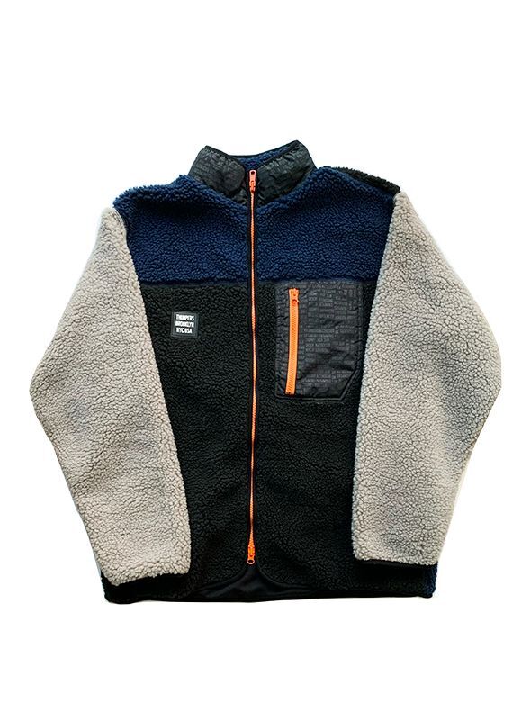 画像2: 【THUMPERS NYC】サンパース MULTI COLOR FLEECE JACKET (2)