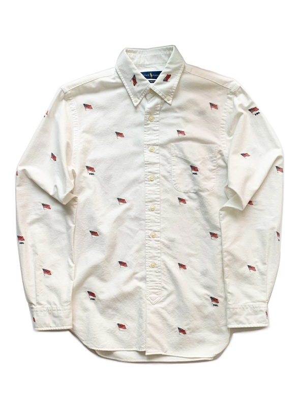 画像2: 【POLO RALPH LAUREN】ポロ ラルフローレン US FLAG EMBROID SHIRTS (2)