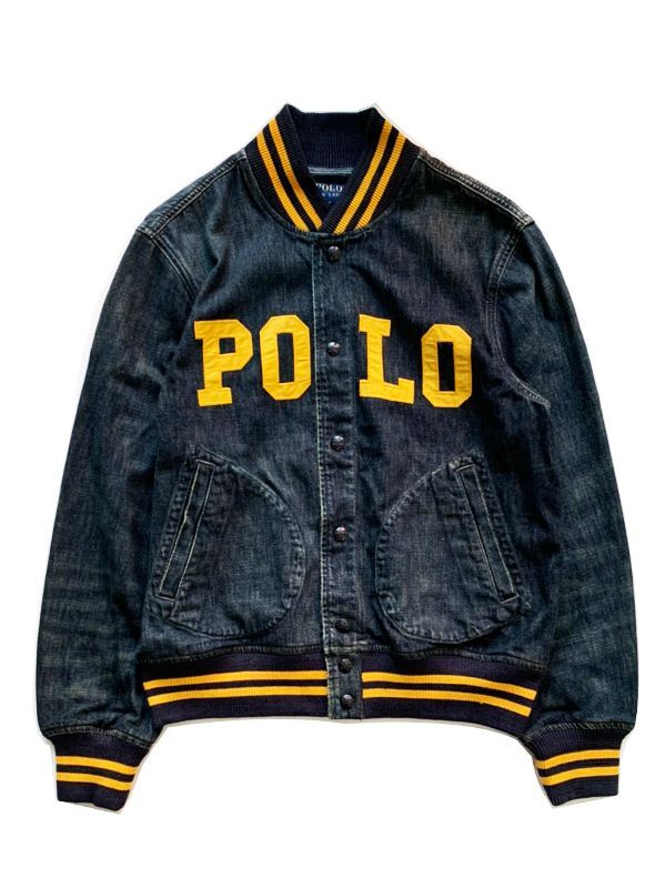 画像2: 【POLO RALPH LAUREN】ポロ ラルフローレン DENIM BASEBALL JACKET (2)